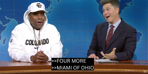 Screenshot of Kenan Thompson and Colin Jost from Saturday Night Live